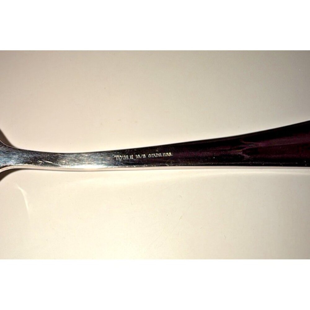 Towle Epoque Glossy Oval Soup Spoon 18/8 Stainless Discontinued 7-1/8" NOS - Picture 6 of 6